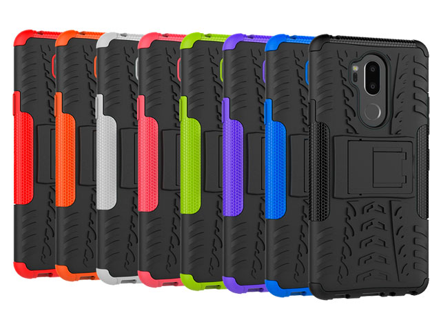 Чехол Yotrix Shockproof case для LG G7 ThinQ (оранжевый, пластиковый)
