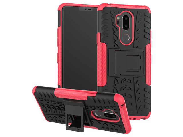 Чехол Yotrix Shockproof case для LG G7 ThinQ (розовый, пластиковый)