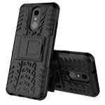 Чехол Yotrix Shockproof case для LG Q7 (черный, пластиковый)