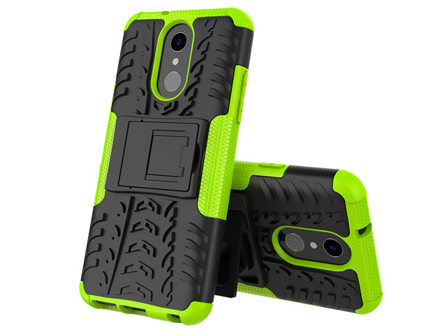 Чехол Yotrix Shockproof case для LG Q7 (зеленый, пластиковый)