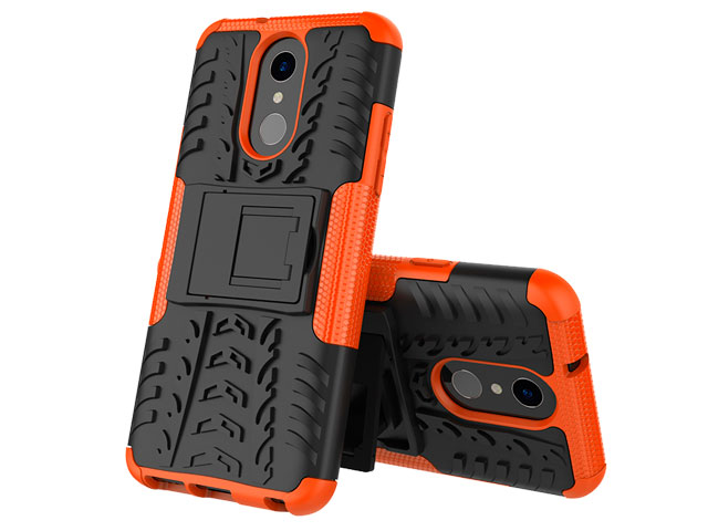 Чехол Yotrix Shockproof case для LG Q7 (оранжевый, пластиковый)