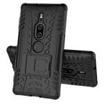 Чехол Yotrix Shockproof case для Sony Xperia XZ2 premium (черный, пластиковый)