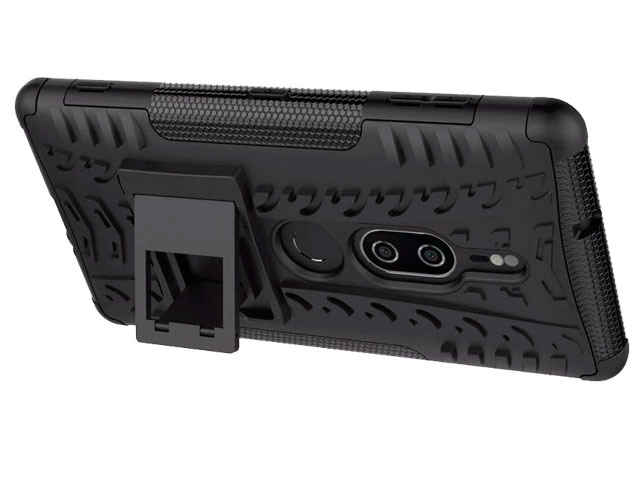 Чехол Yotrix Shockproof case для Sony Xperia XZ2 premium (красный, пластиковый)