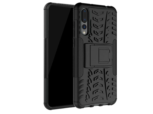 Чехол Yotrix Shockproof case для Huawei P20 pro (черный, пластиковый)