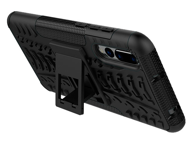 Чехол Yotrix Shockproof case для Huawei P20 pro (черный, пластиковый)