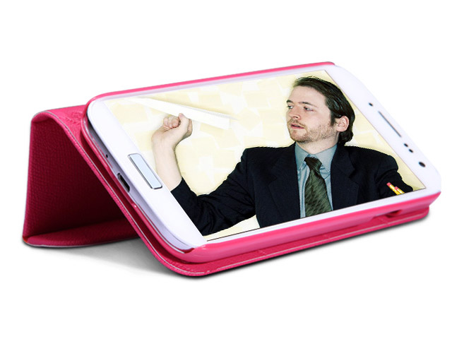 Чехол Nillkin Simplicity leather case для Samsung Galaxy S4 i9500 (розовый, кожанный)