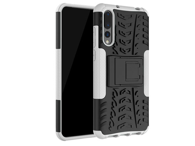 Чехол Yotrix Shockproof case для Huawei P20 pro (белый, пластиковый)