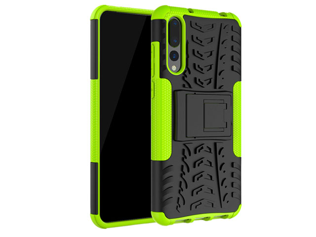 Чехол Yotrix Shockproof case для Huawei P20 pro (зеленый, пластиковый)