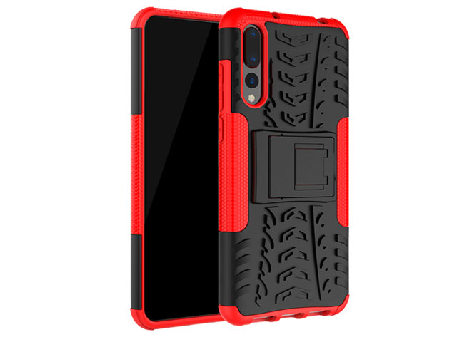 Чехол Yotrix Shockproof case для Huawei P20 pro (красный, пластиковый)