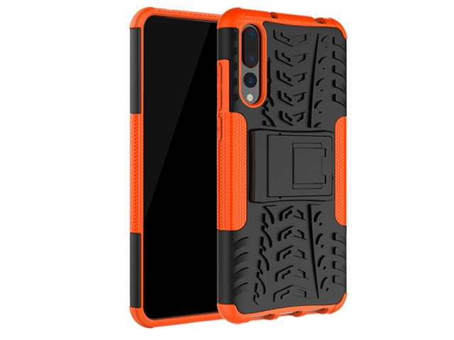 Чехол Yotrix Shockproof case для Huawei P20 pro (оранжевый, пластиковый)
