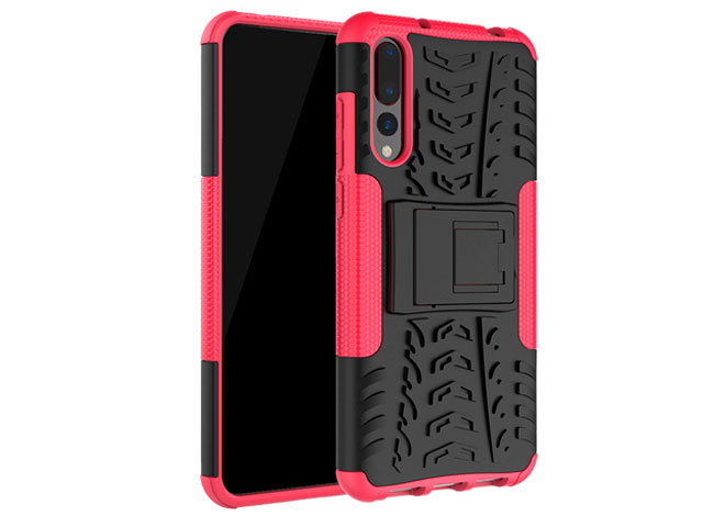 Чехол Yotrix Shockproof case для Huawei P20 pro (розовый, пластиковый)