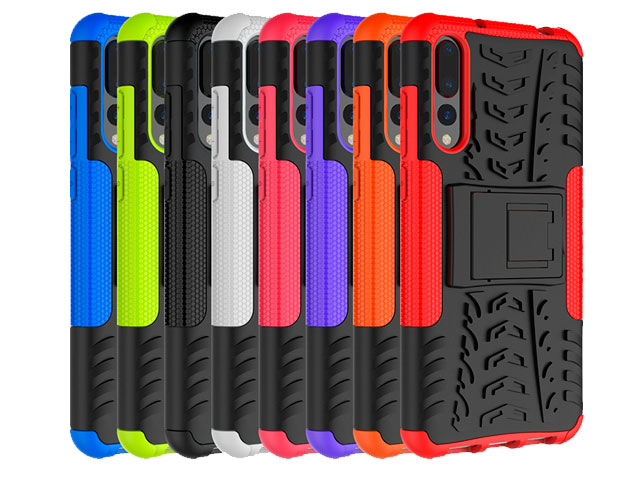 Чехол Yotrix Shockproof case для Huawei P20 pro (фиолетовый, пластиковый)