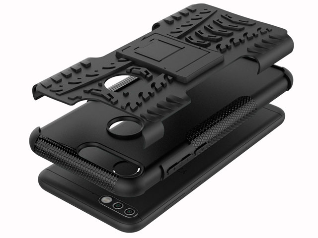 Чехол Yotrix Shockproof case для Huawei P smart (красный, пластиковый)