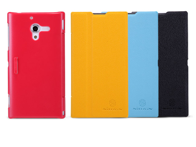 Чехол Nillkin Side leather case для Sony Xperia ZL L35h (красный, кожанный)