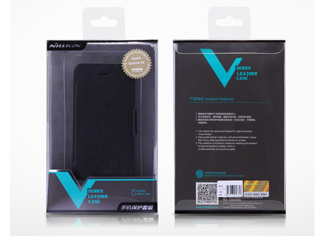 Чехол Nillkin V-series Leather case для Sony Xperia L S36h (черный, кожанный)