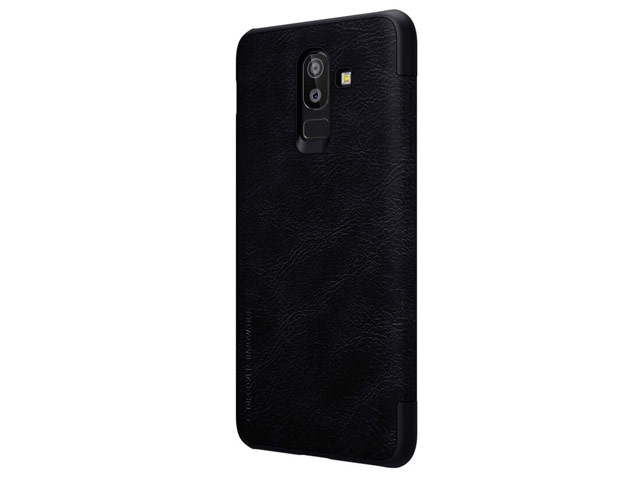 Чехол Nillkin Qin leather case для Samsung Galaxy J8 (черный, кожаный)