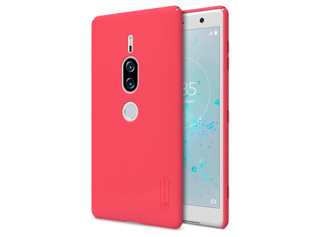 Чехол Nillkin Hard case для Sony Xperia XZ2 premium (красный, пластиковый)