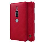 Чехол Nillkin Qin leather case для Sony Xperia XZ2 premium (красный, кожаный)