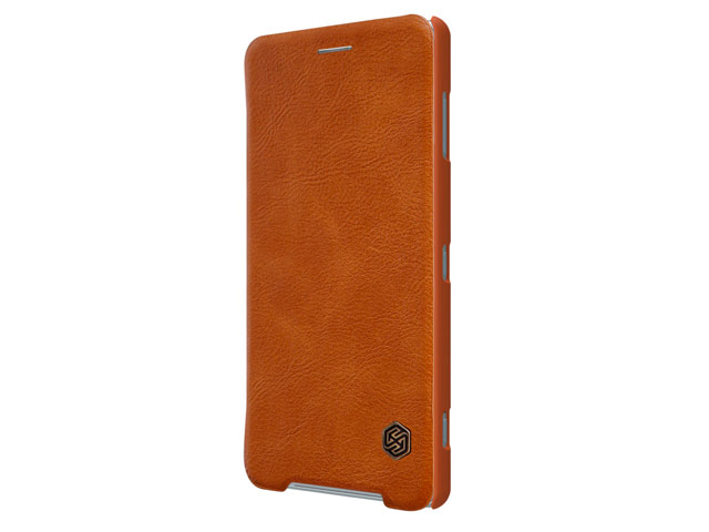 Чехол Nillkin Qin leather case для Sony Xperia XZ2 premium (коричневый, кожаный)