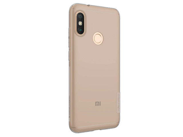 Чехол Nillkin Nature case для Xiaomi Redmi 6 pro (серый, гелевый)