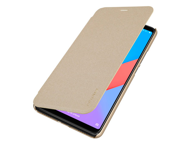 Чехол Nillkin Sparkle Leather Case для Xiaomi Mi Max 3 (золотистый, винилискожа)