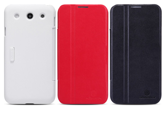 Чехол Nillkin V-series Leather case для LG Optimus G Pro E980 (белый, кожанный)