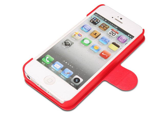 Чехол Nillkin V-series Leather case для Apple iPhone 5 (красный, кожанный)