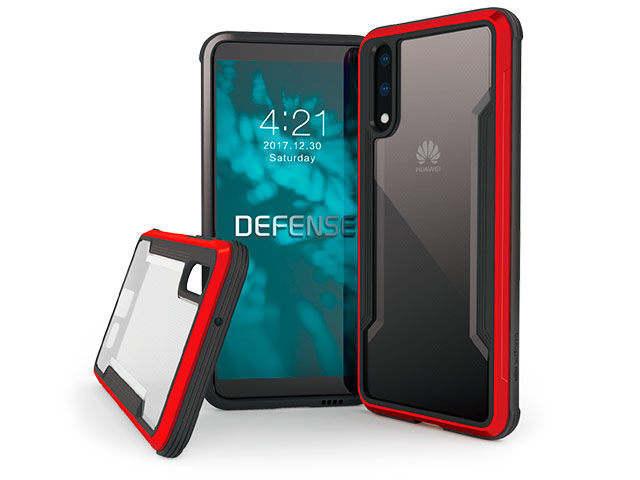 Чехол X-doria Defense Shield для Huawei P20 (красный, маталлический)