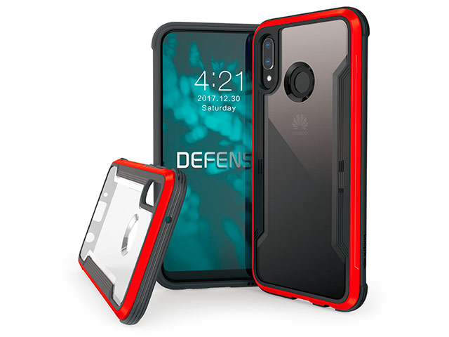 Чехол X-doria Defense Shield для Huawei P20 lite (красный, маталлический)