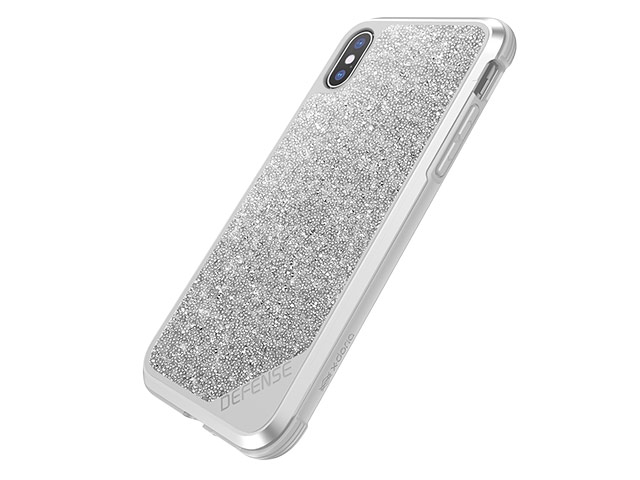 Чехол X-doria Defense Lux для Apple iPhone X (Crystal Sliver, маталлический)