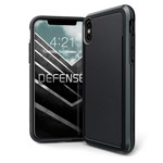 Чехол X-doria Defense Ultra для Apple iPhone X (черный, маталлический)