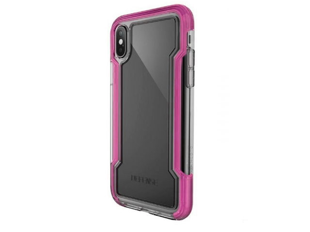 Чехол X-doria Defense Clear для Apple iPhone X (розовый, пластиковый)