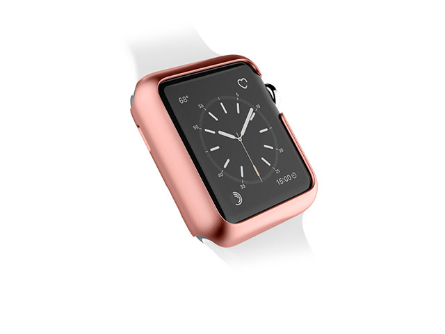 Чехол X-doria Revel Case для Apple Watch Series 2 (38 мм, розово-золотистый, пластиковый)