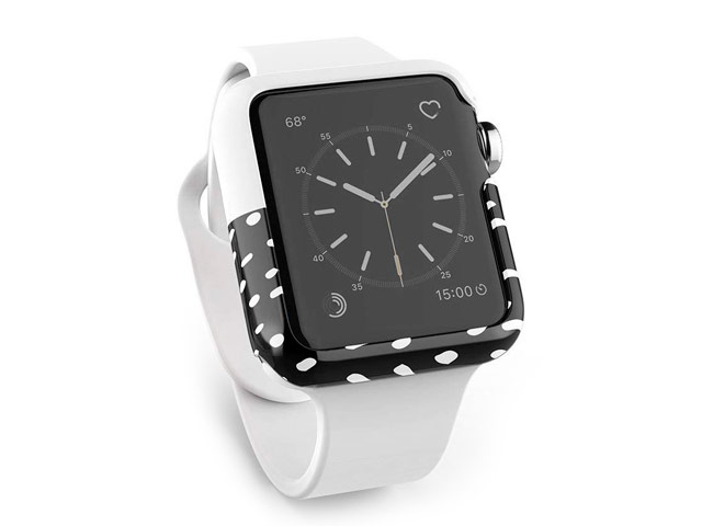 Чехол X-doria Revel Case для Apple Watch Series 2 (38 мм, бело-черный, пластиковый)