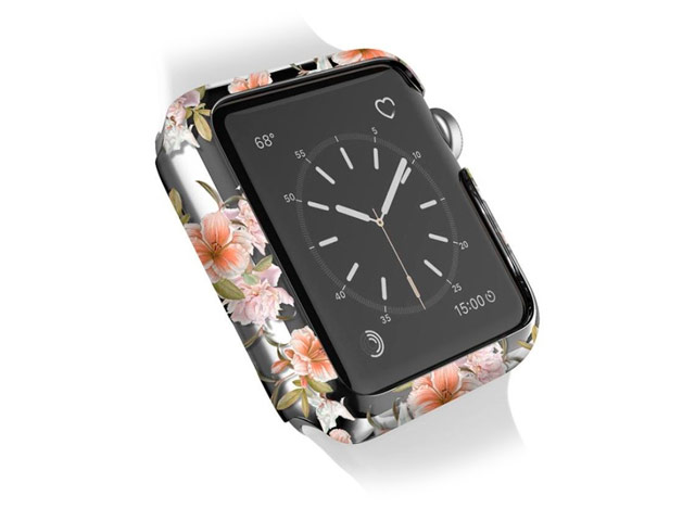 Чехол X-doria Revel Case для Apple Watch Series 2 (42 мм, Floral Smoke, пластиковый)