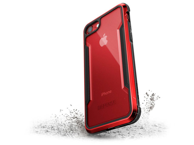 Чехол X-doria Defense Shield для Apple iPhone 6/7/8 (красный, маталлический)