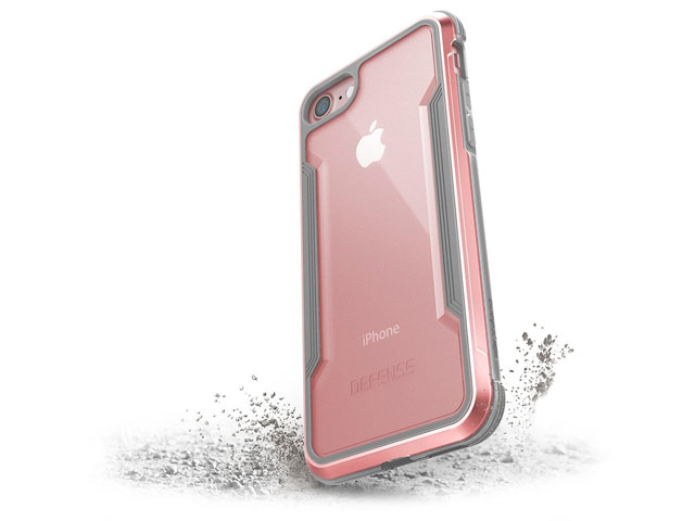 Чехол X-doria Defense Shield для Apple iPhone 6/7/8 (розово-золотистый, маталлический)