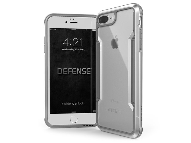 Чехол X-doria Defense Shield для Apple iPhone 6/7/8 plus (серебристый, маталлический)