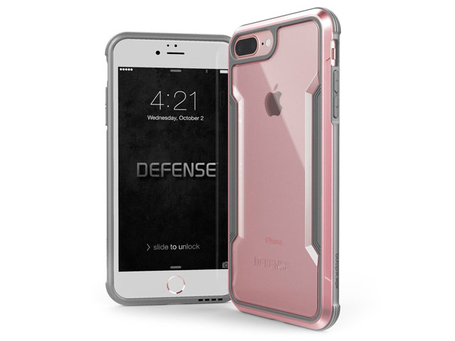 Чехол X-doria Defense Shield для Apple iPhone 6/7/8 plus (розово-золотистый, маталлический)