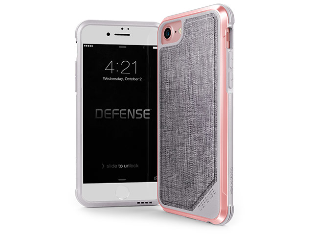Чехол X-doria Defense Lux для Apple iPhone 6/7/8 (Rose Gold, маталлический)