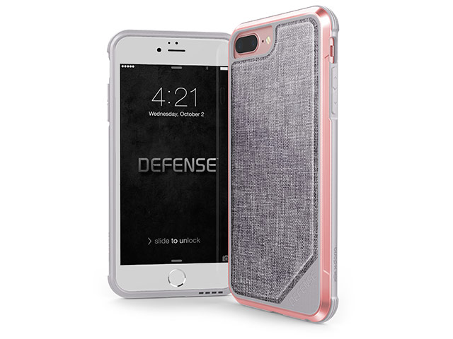 Чехол X-doria Defense Lux для Apple iPhone 6/7/8 plus (Rose Gold, маталлический)