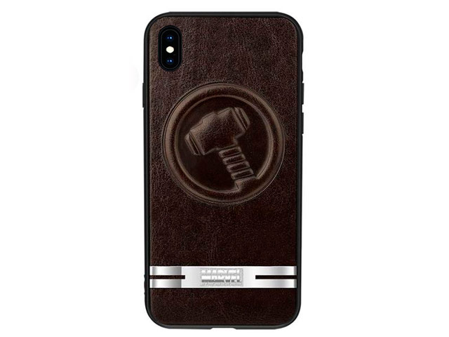 Чехол Marvel Avengers Leather case для Apple iPhone X (Thor, кожаный)