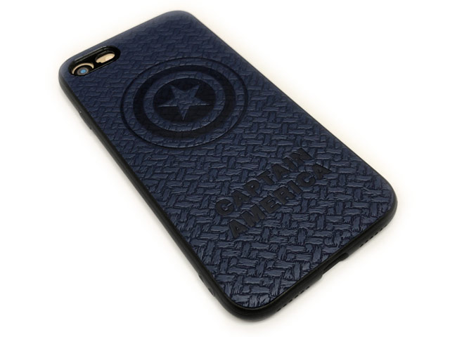 Чехол Marvel Avengers Leather case для Apple iPhone 8 (Captain America, кожаный)