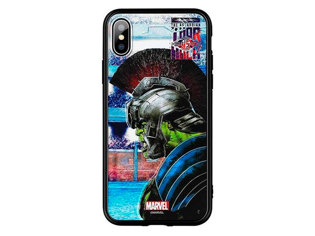 Чехол Marvel Avengers Hard case для Apple iPhone X (Hulk vs Thor, пластиковый)