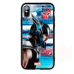 Чехол Marvel Avengers Hard case для Apple iPhone X (Thor vs Hulk, пластиковый)