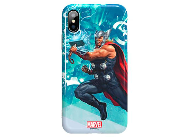 Чехол Marvel Avengers Hard 3D case для Apple iPhone X (Thor, пластиковый)