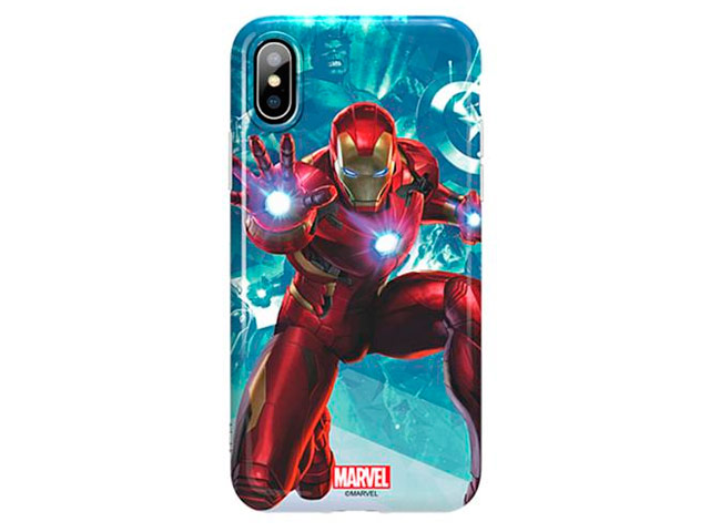 Чехол Marvel Avengers Hard 3D case для Apple iPhone X (Ironman, пластиковый)
