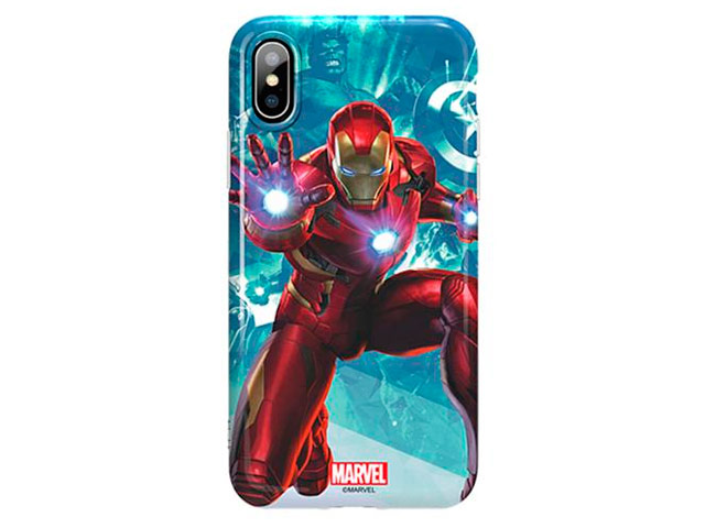 Чехол Marvel Avengers Hard 3D case для Apple iPhone X (Ironman, пластиковый)
