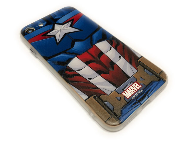 Чехол Marvel Avengers Hard case для Apple iPhone 8 (Captain America, пластиковый)
