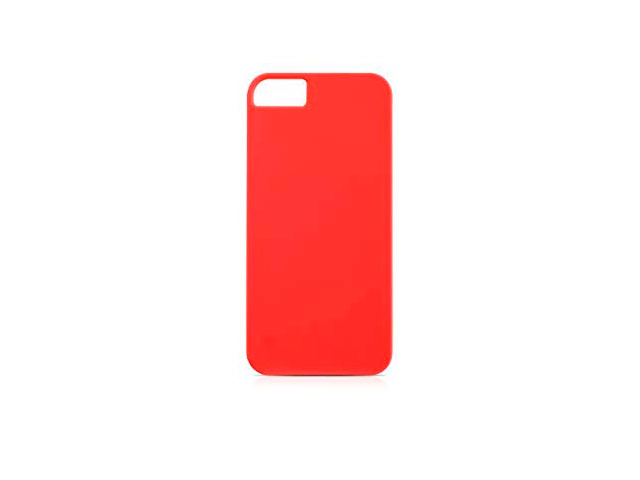 Чехол Yotrix HardCase для Apple iPhone SE (красный, пластиковый)